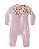 Macacão Bebê 100% Algodão Salmão com Bandana - Imagem 4