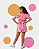Conjunto Infantil Meninas Picolé Rosa - Imagem 3