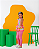 Conjunto Infantil Meninas Calça e Batinha Mundo Colorido - Imagem 5
