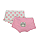 Kit 2 Calcinhas Boxer Infantil Shortinho Ursinha Rosa - Imagem 1