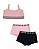 Kit 2 Calcinhas Boxer e Top Meninas 12 a 16 anos - Imagem 1