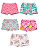 Kit 10 Calcinhas Boxer Estilo Shortinhos Cintura Alta Nova Coleção 2 ao 14 anos - Imagem 1