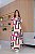 Vestido Longo Barra Redonda Quadriculado - Imagem 9