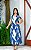 Vestido Longo Barra Redonda Folhas - Imagem 3
