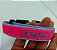 Coleira de identificação Bordada Premium- Pink com azul - Imagem 1