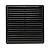 Grade De Ventilação Plástica 25x25cm Preta Com Tela - Imagem 1