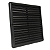 Grade De Ventilação Plástica 25x25cm Preta Com Tela - Imagem 3