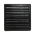 Grade De Ventilação Plástica 20x20cm Preta Com Tela - Imagem 1