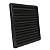 Grade De Ventilação Plástica 20x20cm Preta Com Tela - Imagem 3
