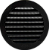 Grade de Ventilação para Vidro 150 Mm Preta - Imagem 1