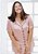 Chemise Manga Curta Tulipa em Cetim Rose - Imagem 7