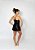 Camisola Tulipa em Cetim Preto - Imagem 3