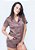 Conjunto Curto Tulipa em Cetim Marrom - Imagem 3