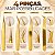 Kit 4 Pinças Para Extensão de Cílios Lash Designer Douradas - Imagem 3