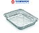 Marmita Bandeja Retangular de Alumínio Thermoprat 2000ml fechamento manual - Imagem 1