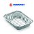 Marmita Bandeja Retangular de Alumínio Thermoprat 230ml fechamento manual - Imagem 1