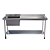 Mesa Pia Aço Inox Industrial Com Uma Cuba 50x40x25cm - 120x70x90cm - Imagem 2