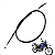 CABO DE EMBREAGEM YAMAHA XT 660R - Imagem 1