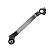 PEDAL DE CAMBIO HONDA CG FAN 125 TITAN 150 CROMADO - Imagem 1