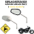 RETROVISOR ESPELHO MIRAGE 250CC CROMADO LENTE CONVEXA - Imagem 2