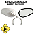RETROVISOR MODELO HARLEY DAVIDSON CROMADO ESPELHO CONVEXO - Imagem 2