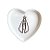Mini Porta Joia de Porcelana Coração Nossa Senhora 8,5cm - Imagem 1