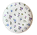 Prato sobremesa Roses Blue - Imagem 1