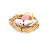 Porta guardanapo ninho c/ Ovos Rose 8cm (OV194) - Imagem 1