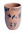 Copo em Porcelana Junina Terracota 350ml - Imagem 1