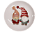 Prato Pão Brinquedos Noéis Gnomos - Imagem 1