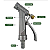 Esguicho Revolver Tradicional Garden Metal 1/2 Água - Imagem 4