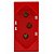 Módulo de Tomada Padrão 2P+T 20A VM Vermelho Alumbra Siena 6090 - Imagem 3