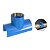 Tee Rosca Tapa Furo PVC Latão 25mm 1/2' Azul Estrela - Imagem 1