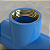 Tee Rosca Tapa Furo PVC Latão 25mm 1/2' Azul Estrela - Imagem 2