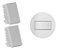 Kit 2un Módulo Interruptor Simples Alumbra Siena Branco 6011 - Imagem 1