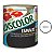 Tinta Esmalte Fosco Base Água Preto 900ml Lukscolor + Rolo 09cm - Imagem 5