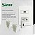 Conjunto Tomada 2p+1 Padrão 10aA C/placa 4x2 Siena 6081 Branco - Imagem 2