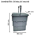 Lixeira Easywaste 2 Divisões 2x16L Cinza – Coleta Seletiva Compacta​ - Imagem 4