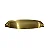 Puxador Concha Stillo 128mm Dourado Escovado - Imagem 1