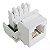 Conector Fêmea para Telefone CAT3 4 Vias Branco Keystone - QTMOV 99045.00 - Imagem 1