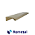 Puxador Rometal Luna RM-414 200mm Champagne Claro - Imagem 1