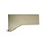 Ponteira 183 S7020 Champagne Claro Rometal para Perfil Puxador RM-183 - Imagem 2