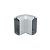 Conector Rometal Vesto 90° para Cabideiro – Acabamento Champagne Claro - Imagem 1