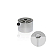 Rometal SC130 Cromo Acetinado – Conector para Sistemas de Prateleira Suspensa - Imagem 1