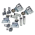 Rometal RO-55/2 Portas – Kit Deslizante para Armário com Trilho Aparente - Imagem 2