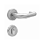 Fechadura Externa La Fonte 517 Inox Lixado com Roseta 357 - Imagem 1