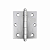 Dobradiça La Fonte 1500 3x2.1/2" com Parafuso – Aço Cromado Acetinado - Imagem 1