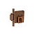 Fechadura Arouca WC IBT 98 para Porta de Correr – Cobre Envelhecido - Imagem 1