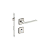 Fechadura Imab Malba 55Z R0081 Externa – Cromado Acetinado - Imagem 1