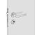 Fechadura Imab Galex XE para Porta de Entrada – Acabamento Inox - Imagem 1
